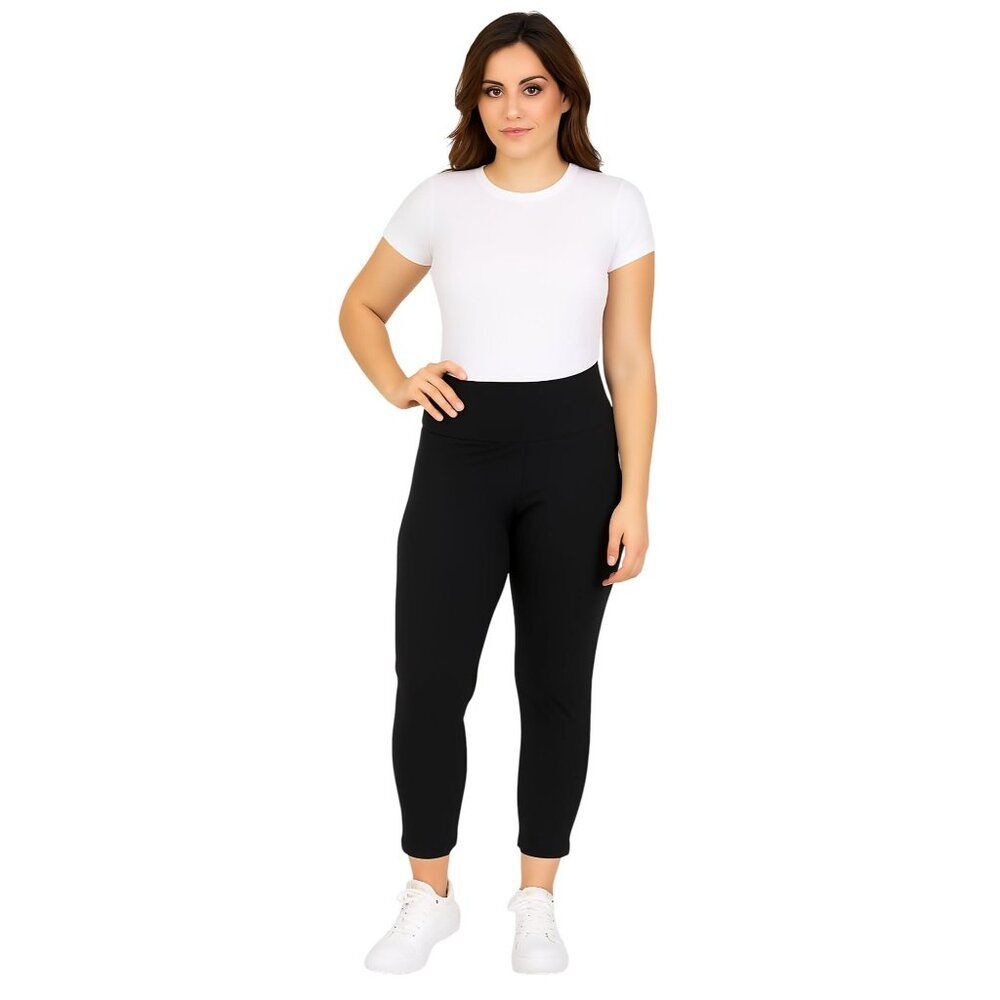 Spanx Leggings High Waisted Skinny ANKLE Black Woman's WOMEN'S Petite MEDIUM